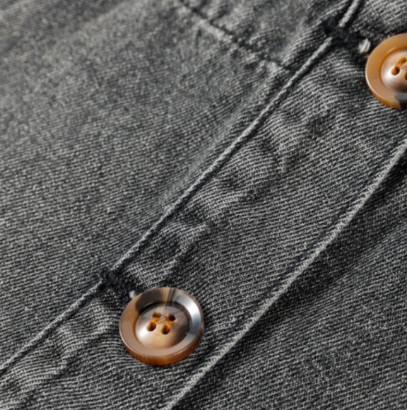 Retro Denim Overall Mini Dress Patch Pocket Sleeveless Jean Button-Up Romper - Picture 13 of 16